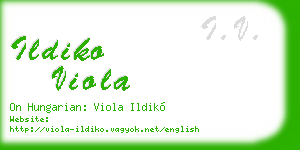 ildiko viola business card